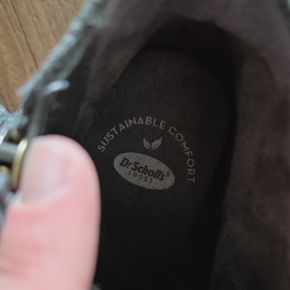Dr Scholls Gray Wedge Ankle Boots with Side Zipperđ„Buy2Get1Freeđ„ - Picture 3 of 5